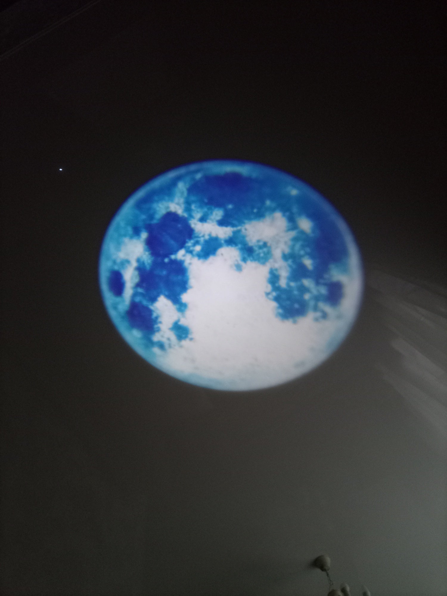 Blue LED Moon Lamp