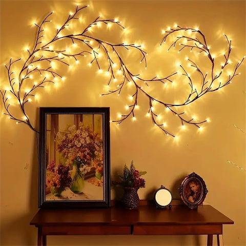 LED Tree Branch Night Light – 96 LEDs, 8 Lighting Modes, USB Powered