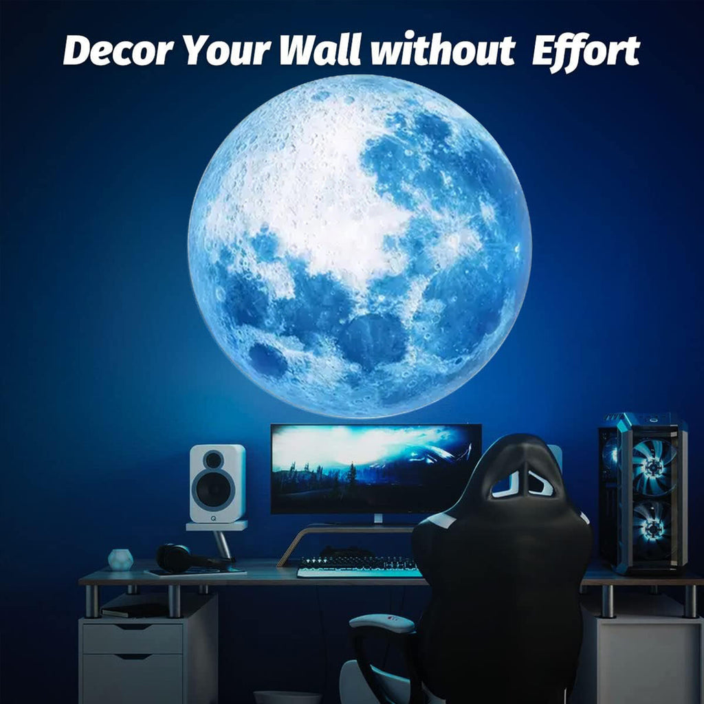 Blue LED Moon Lamp