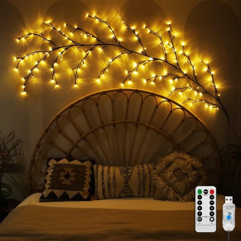 LED Tree Branch Night Light – 96 LEDs, 8 Lighting Modes, USB Powered
