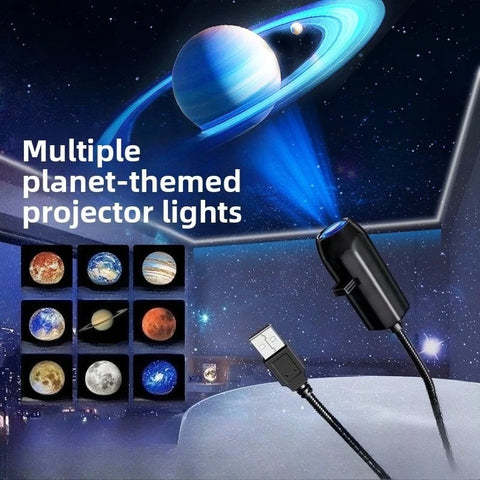 Blue LED Moon Lamp