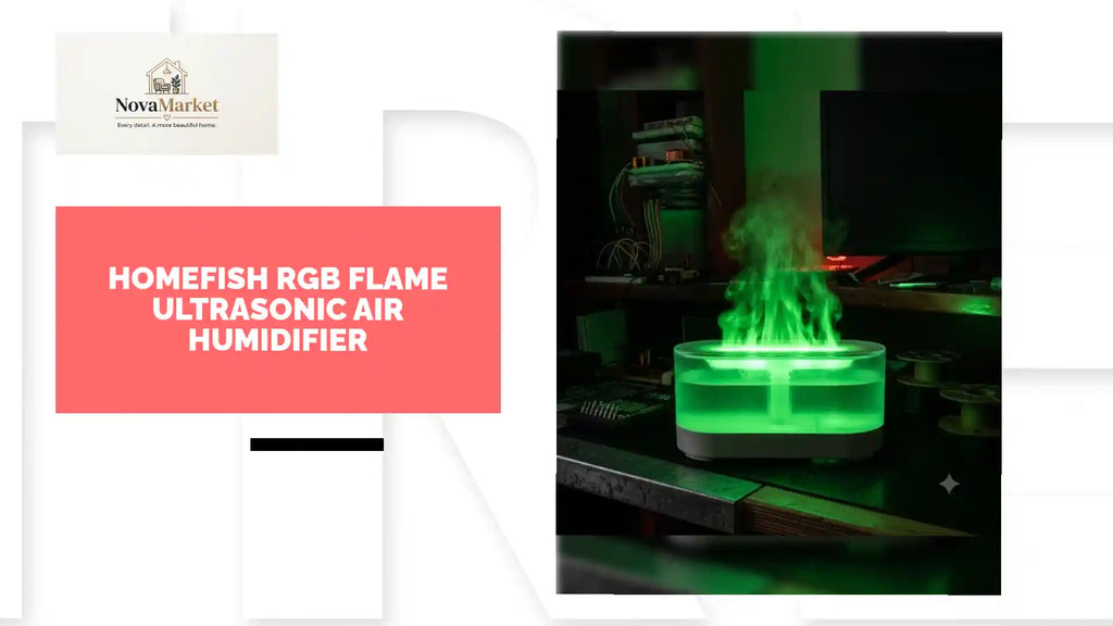 HOMEFISH RGB Flame Ultrasonic Air Humidifier by@Outfy