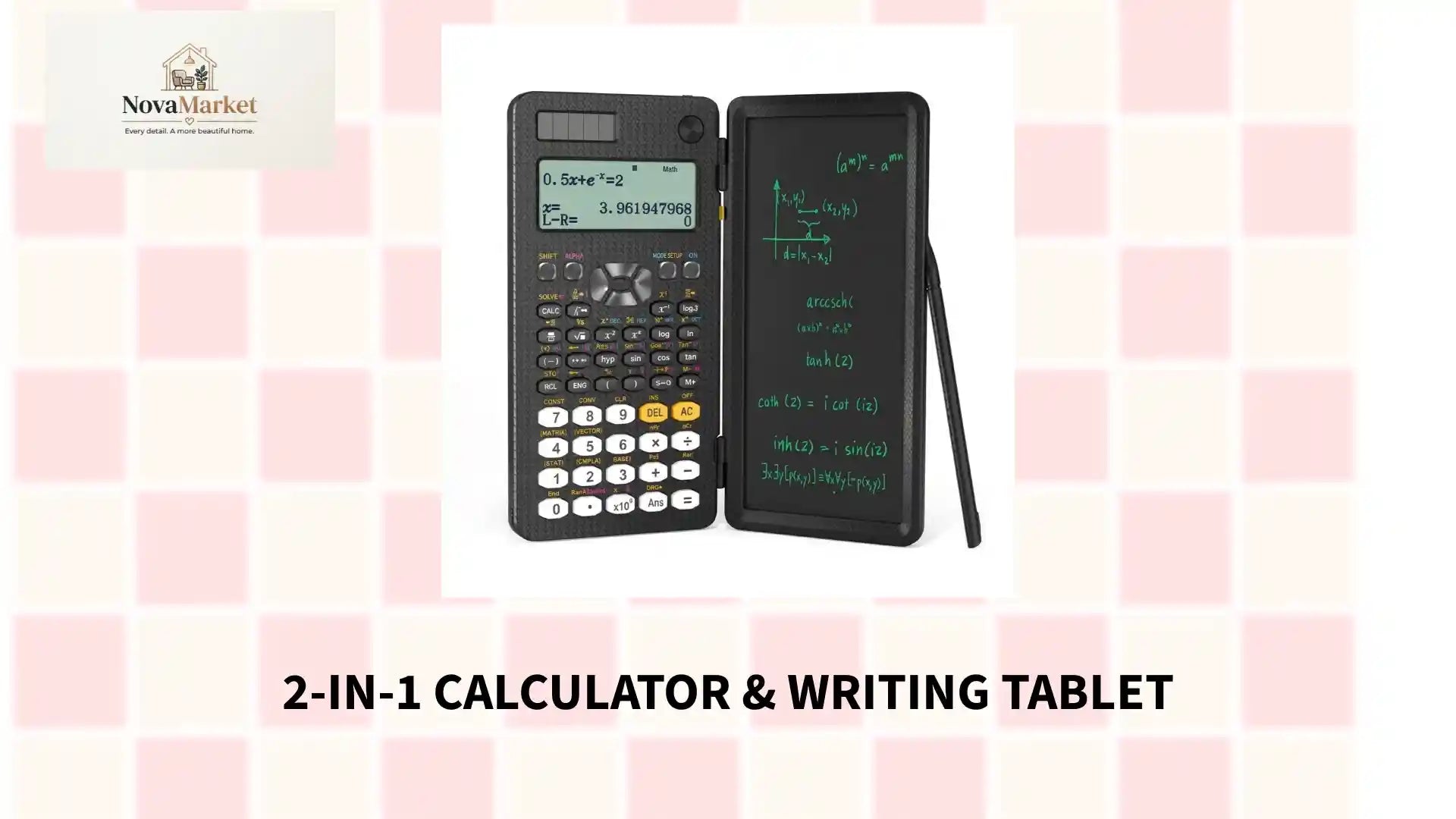 2-in-1 Calculator &amp; Writing Tablet by@Outfy